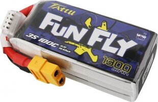 Аккумулятор Tattu Funfly 1300mAh 11,1V 100C 3S1P цена и информация | Смарттехника и аксессуары | pigu.lt