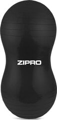 Gimnastikos kamuolys Zipro Peanut su pompa, 45 cm, juodas kaina ir informacija | Zipro Sportas, laisvalaikis, turizmas | pigu.lt