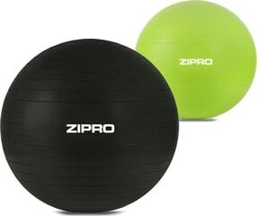 Гимнастический мяч Zipro с насосом, черный цена и информация | Гимнастические мячи | pigu.lt