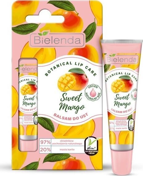 Lūpų balzamas Bielenda Sweet Mango 10 g kaina ir informacija | Lūpų dažai, blizgiai, balzamai, vazelinai | pigu.lt