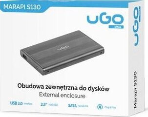 uGo UKZ-1530 kaina ir informacija | Išorinių kietųjų diskų dėklai | pigu.lt