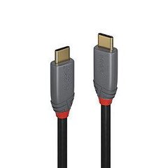 CABLE USB3.2 C-C 0.5M/ANTHRA 36900 LINDY kaina ir informacija | Laidai telefonams | pigu.lt