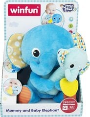 Набор плюшевых слоников Smily play 1/6 Baby and Mommy цена и информация | Игрушки для малышей | pigu.lt