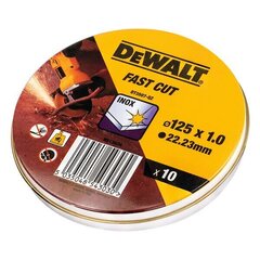 Pjovimo diskas Dewalt DT3507-QZ, 10 vnt., 125x1mm kaina ir informacija | Šlifuokliai | pigu.lt