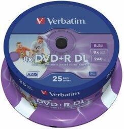 DVD+R diskai Verbatim 43667 kaina ir informacija | Vinilinės plokštelės, CD, DVD | pigu.lt