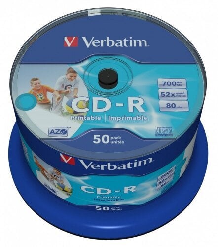 Verbatim 1x50 CD-R 80 / 700MB 52x Speed kaina ir informacija | Vinilinės plokštelės, CD, DVD | pigu.lt