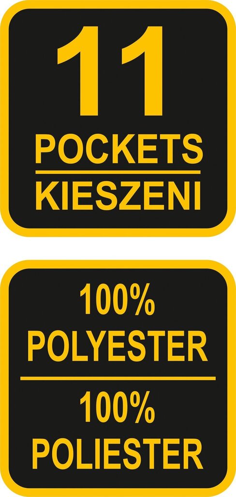 Diržas įrankiams su kišenėmis ir dviem metaliniais laikikliais Vorel (78751) цена и информация | Įrankių dėžės, laikikliai | pigu.lt