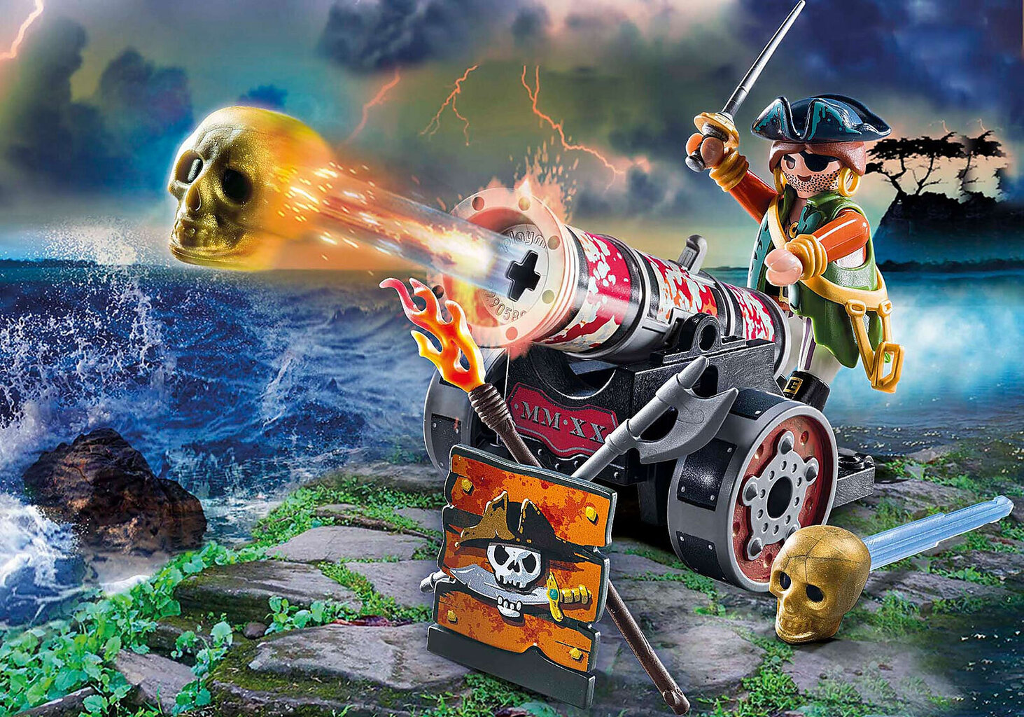 70415 PLAYMOBIL® Pirates Piratas su patranka цена и информация | Konstruktoriai ir kaladėlės | pigu.lt