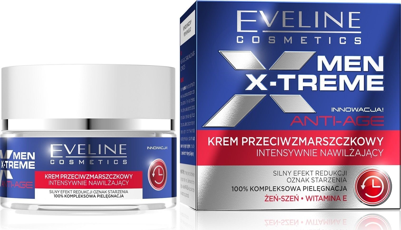 Drėkinamasis veido kremas Eveline Men X-Treme Anti-Age, 50 ml цена и информация | Veido kremai | pigu.lt