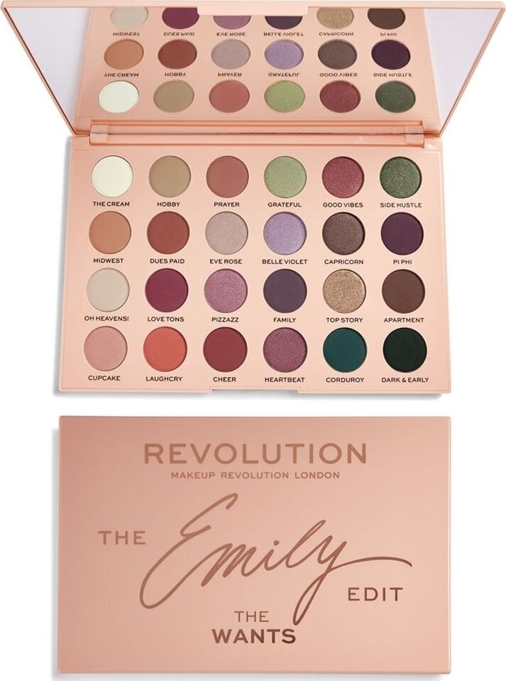 Akių šešėlių paletė Makeup Revolution x The Emily Edit The Needs Palette, 13.2 g цена и информация | Akių šešėliai, pieštukai, blakstienų tušai, serumai | pigu.lt