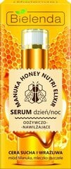 Maitinamasis ir drėkinamasis veido serumas Bielenda Manuka Honey Nutri Elixir, 30g kaina ir informacija | Veido aliejai, serumai | pigu.lt