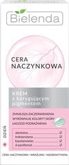 Veido kremas kuperozinei odai Bielenda Couperose Sensitive Skin Cream With Corrective Pigment, 50ml kaina ir informacija | Veido kremai | pigu.lt