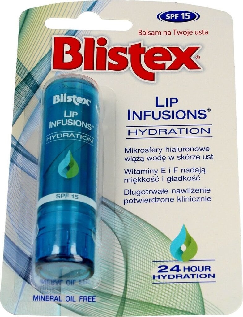 Lūpų balzmas Blistex Lip Infusions 3,7 g kaina ir informacija | Lūpų dažai, blizgiai, balzamai, vazelinai | pigu.lt