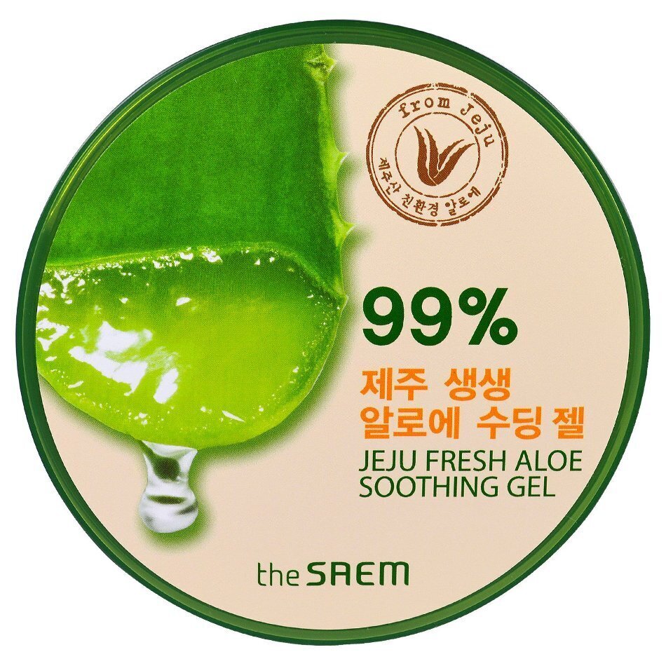 Raminamasis alavijų gelis The Saem Jeju Fresh Aloe veidui, kūnui, plaukams 300 ml цена и информация | Kūno kremai, losjonai | pigu.lt