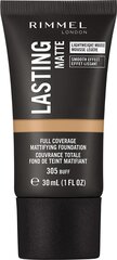 Makiažo pagrindas Rimmel London Lasting Matte full Coverage Foundation Buff, 30 ml kaina ir informacija | Makiažo pagrindai, pudros | pigu.lt