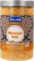 Соль для ванны On Line Senses Moroccan Gold, 480 г цена и информация | Масла, гели для душа | pigu.lt