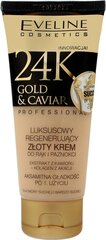 Rankų kremas Eveline 24K Gold Caviar, 100ml kaina ir informacija | Kūno kremai, losjonai | pigu.lt