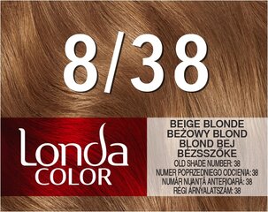 Краска для волос Londacolor, 8/38 Beige Blonde цена и информация | Краска для волос | pigu.lt
