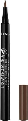 antakių pieštukas Rimmel Brow Pro Micro 003 Soft Brown, 1ml kaina ir informacija | Antakių dažai, pieštukai | pigu.lt