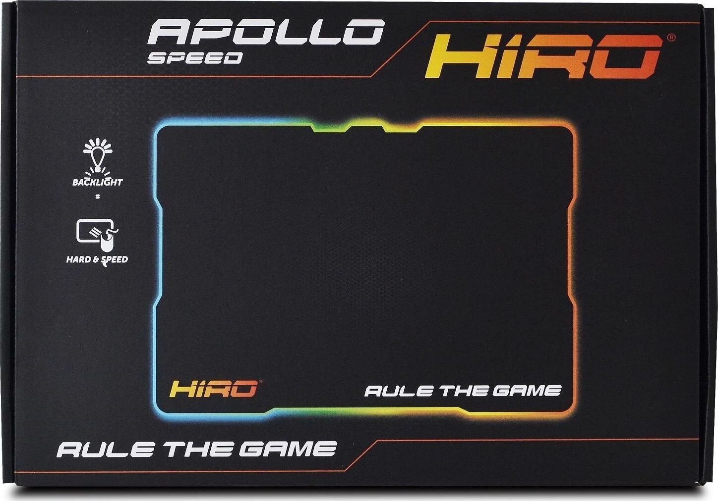 Hiro Apollo Speed RGB, juoda цена и информация | Pelės | pigu.lt