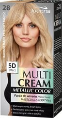 Plaukų dažai Joanna Multi Cream Metallic Color, 28 Light Pearl Blonde kaina ir informacija | Plaukų dažai | pigu.lt