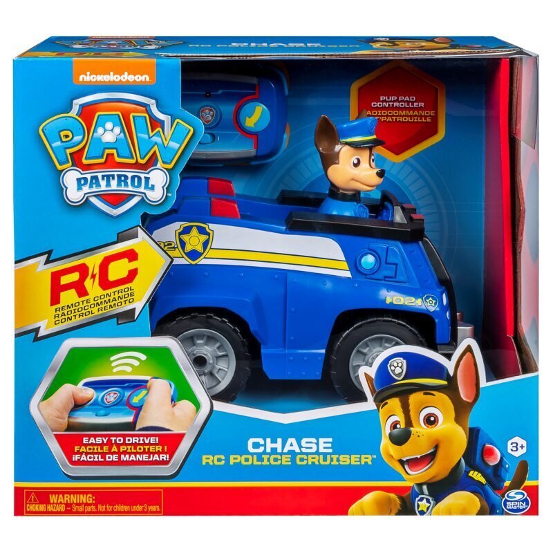 Radijo bangomis valdomas automodelis su Chase figūrėle Spin Master Šunyčiai Patruliai (Paw Patrol) kaina ir informacija | Žaislai berniukams | pigu.lt