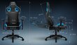 Žaidimų kėdė Sharkoon Elbrus 2, juoda/mėlyna kaina ir informacija | Biuro kėdės | pigu.lt