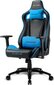 Žaidimų kėdė Sharkoon Elbrus 2, juoda/mėlyna цена и информация | Biuro kėdės | pigu.lt