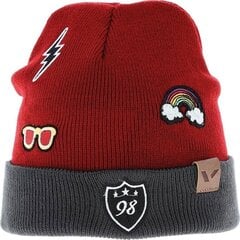 Шапка мужская Viking 201/21/0034/34, красная цена и информация | Мужские шарфы, шапки, перчатки | pigu.lt