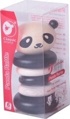 Medinis barškantis žaisliukas Panda kaina ir informacija | Žaislai kūdikiams | pigu.lt