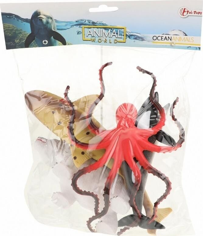 Jūrų gyvūnų figūrėlių rinkinys ToiToys, 5vnt цена и информация | Žaislai berniukams | pigu.lt