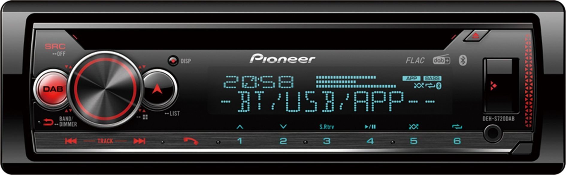 Pioneer DEH-S720DAB kaina ir informacija | Automagnetolos, multimedija | pigu.lt