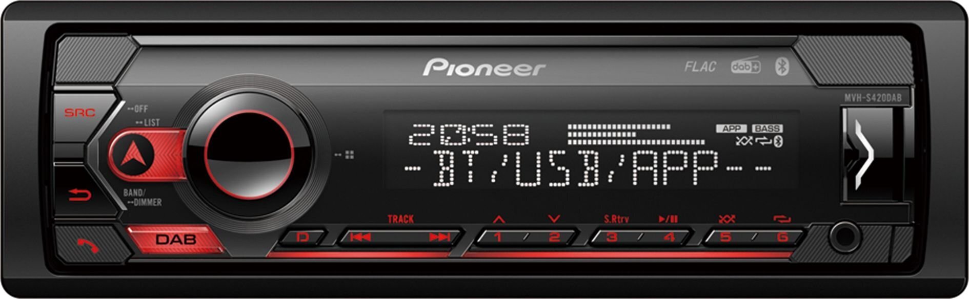 Pioneer MVH-S420DAB kaina ir informacija | Automagnetolos, multimedija | pigu.lt