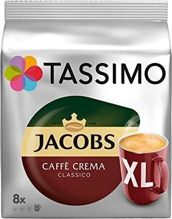 Kavos kapsulės Bosch Tassimo Caffe Crema Clasic XL цена и информация | Kava, kakava | pigu.lt