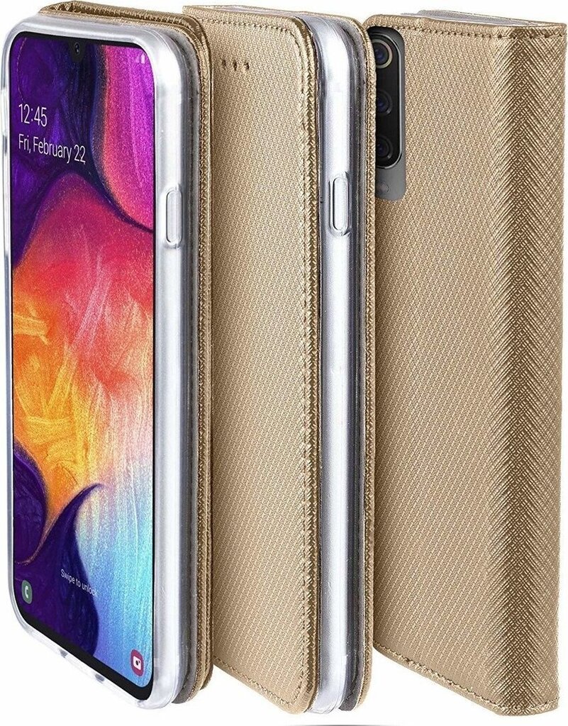 Dėklas Smart Magnet skirtas Xiaomi Redmi Note 8 Pro auksinė цена и информация | Telefono dėklai | pigu.lt