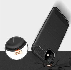 Forcell Carbon Case Iphone 11 juodas kaina ir informacija | Telefono dėklai | pigu.lt