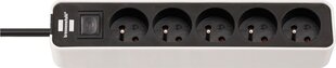 Удлинитель «Brennenstuhl» Ecolor 4 розетки и USB, 1,5 м, H05VV-F3G1,5 цена и информация | Удлинители | pigu.lt