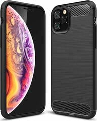 Dėklas Carbon skirtas iPhone 11 Pro, juoda kaina ir informacija | Telefono dėklai | pigu.lt