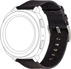 Topp Watch Band Textile Black цена и информация | Аксессуары для смарт-часов и браслетов | pigu.lt