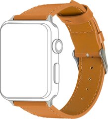 Topp Watch Band Leather Caramel kaina ir informacija | Išmaniųjų laikrodžių ir apyrankių priedai | pigu.lt