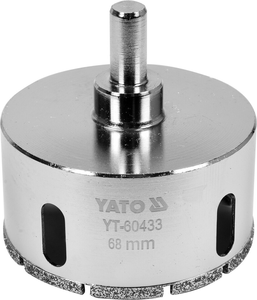 Deimantinė gręžimo karūnėlė Yato Ø 68 mm (YT-60433) kaina ir informacija | Mechaniniai įrankiai | pigu.lt