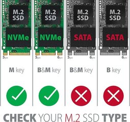 Adapteris Axagon PCEM2-S kaina ir informacija | Komponentų priedai | pigu.lt