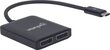 Adapteris šakotuvas Manhattan USB-C į 2X DisplayPort MST 4K HUB kaina ir informacija | Adapteriai, USB šakotuvai | pigu.lt