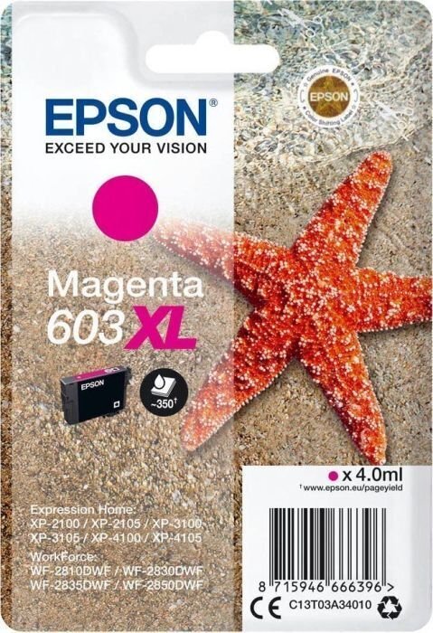 Epson C13T03A34020 цена и информация | Kasetės rašaliniams spausdintuvams | pigu.lt