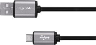 Kruger&Matz USB-A - microUSB 1.8 м (KM1236) цена и информация | Кабели для телефонов | pigu.lt