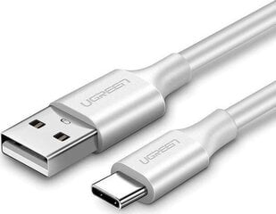 Позолоченный кабель UGREEN USB-C 2 м, белый цена и информация | Кабели для телефонов | pigu.lt