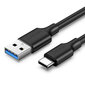 Ugreen US184 laidas USB į USB-C 3.0, 0.5 m, juodas kaina ir informacija | Laidai telefonams | pigu.lt