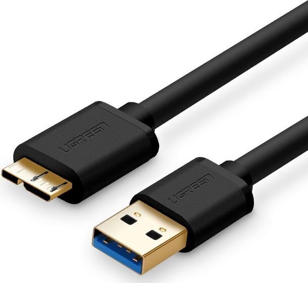 Ugreen USB - micro USB Type B SuperSpeed 3.0 kabelis 1m juodas 10841 kaina ir informacija | Laidai telefonams | pigu.lt