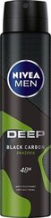 Дезодорант-спрей Nivea Deep Black Carbon Amazonia 250 мл цена и информация | Дезодоранты | pigu.lt