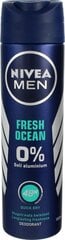 Дезодорант-спрей Nivea Fresh Ocean для мужчин, 150 мл цена и информация | Дезодоранты | pigu.lt